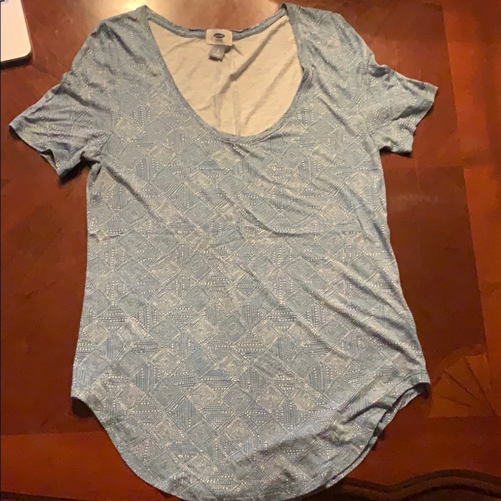 Teal and white soft top NWOT